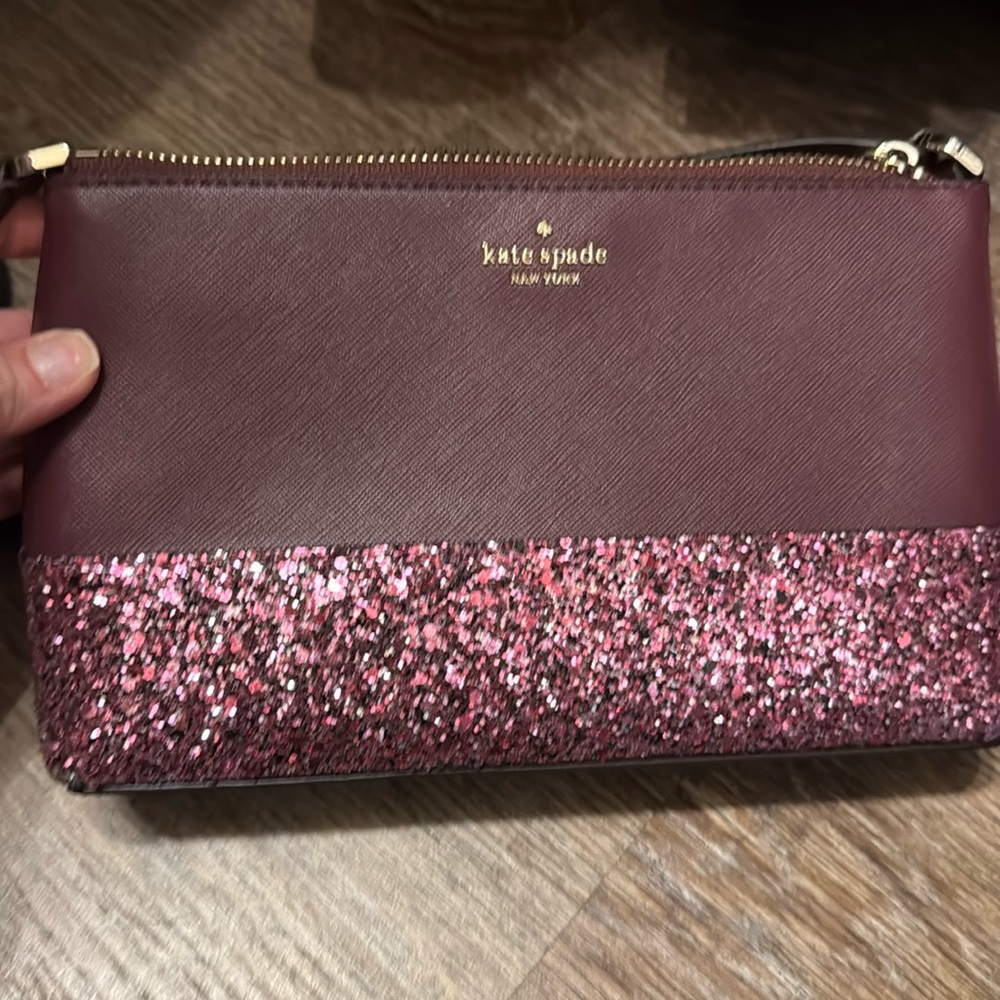 Kate Spade glitter purse - Like new